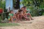 Amazonas06 - 100 * Village girls watching an afternoon game of soccer.